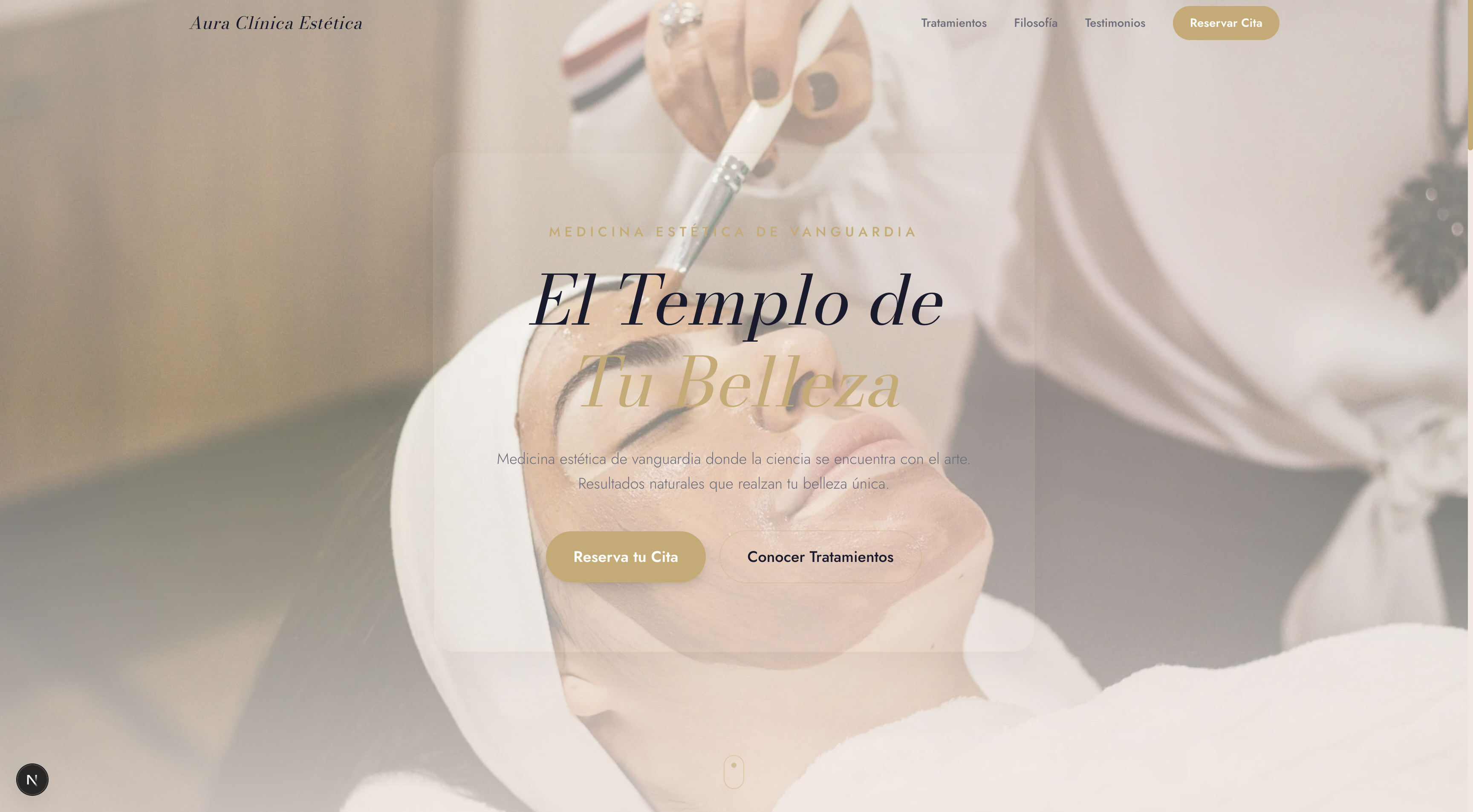 Clínica Estética Aura - Proyecto de desarrollo web en Cali